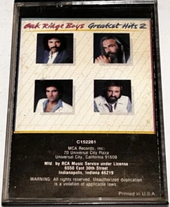 Oak Ridge Boys Greatest Hits 2 Country Music Album Cassette 1O20 - Picture 1 of 4