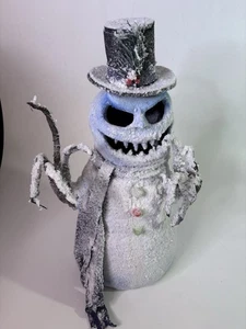 Cynister Creations Pupazzo di Neve Raccapricciante Halloween Horror 20x8" Artista Natale Firmato - Foto 1 di 13