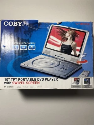 COBY TF-DVD1021 10" Widescreen TFT Portable DVD/CD/MP3 Player - Image 1 of 4