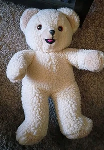 De colección Acurrucarse Tela Suavizante Oso Sherpa Russ 1986 Peluche Palanca Hermanos 15" - Imagen 1 de 4