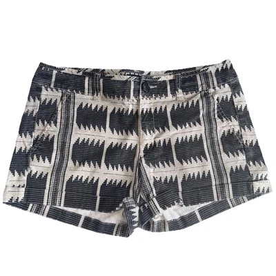 Pantalones Cortos American Eagle 6 Elastizados Estampado Suroeste Negro Gris Bolsillos Puños Foto 1 de 4