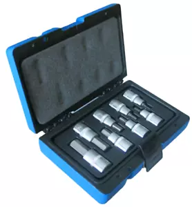 TRAX ARX-SB4008HXB 8-Piece 1/2" Drive Metric Hex Impact Socket Bit Set - Picture 1 of 5