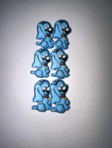 Blue Dog Disney character Sewing Buttons Set Of 6 (20cm) - Picture 1 of 2