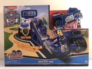 PAW Patrol Moto Pups Moto HQ with Chase and Motorcycle with Ramp! - Nickelodeon - Picture 1 of 6