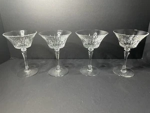 Tiffin-Franziskaner Melisse Champagner/Hoch Sherbet 5,75" 4er Set 1967-79 - Bild 1 von 3
