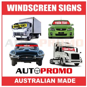 Car or Truck Windscreen Banner Sign - Australian Made - Signage Warehouse - Picture 1 of 1