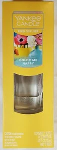 Yankee Candle Reed Diffuser COLOR ME HAPPY Air Freshener Odor Eliminate Fresh - Picture 1 of 5