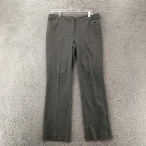 Calvin Klein Chino Flare Pants Womens 8 (Actual 34x32) Gray High Rise Casual Hig - Picture 1 of 16