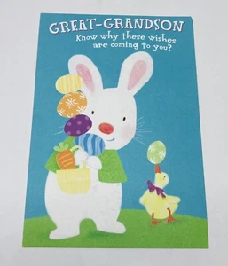 Tarjeta de Pascua de colección con sello "Porque eres especial" Great Granddaughter Bunny P1 - Imagen 1 de 3