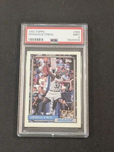 1992 Topps Shaquille O'Neal Rookie Card PSA 9 Mint Card #362 - Picture 1 of 5