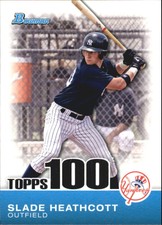 2010 Bowman Baseball Topps 100 Prospects #TP-50 Slade Heathcott 