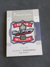 2007-08 OPC O-PEE CHEE PREMIER SERGEI FEDOROV #ed 79/199 STITCHINGS PATCH