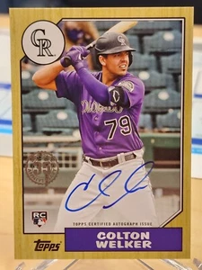 2022 Topps Update - COLTON WELKER 35th Anniversary Series 1987 AUTO #87BA-CW - Picture 1 of 2