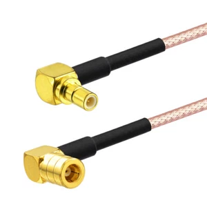 Cable de extensión de radio SMB macho a hembra coleta ángulo recto RG316 para XM Sirius - Imagen 1 de 3