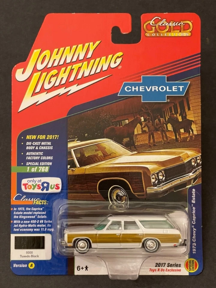 Chevy Caprice Estate 1973 exclusivo de Johnny Lightning Toys "R" Us White Lightning" Foto 1 de 4