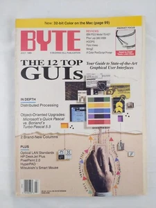 BYTE Magazine - THE 12 TOP GUIs - Computers Volume 14 Number 7 July 1989 - Picture 1 of 12