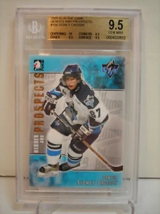 SIDNEY CROSBY 2004 IN THE GAME HEROES & PROSPECTS #104 BECKETT 9.5 (10)GEM MINT  - Picture 1 of 2