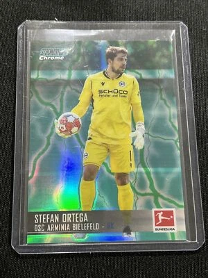 2021-22 Stadium Club Chrome #17 Stefan Ortega Aqua/Green /175   - Image 1 of 2