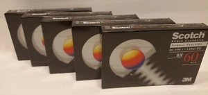 5x SCOTCH BX60  3M NEW/SEALED/UNUSED CASSETTE TAPES - Picture 1 of 2