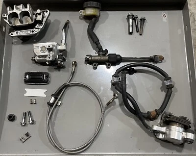 1996 Honda VT1100C2 Shadow ACE Front Rear Brake Caliper, Master Cylinders, Bolts - Image 1 of 4