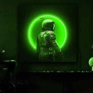 Astronaut Neon Sign UV Printing Acrylic Sign for Bedroom Wall Decor Gift for him - Picture 1 of 8
