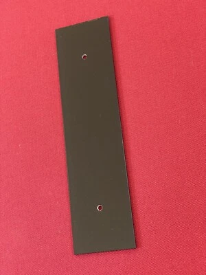 Plaque De Sûreté Poignée De Porte Verre Noir - Photo 1/4