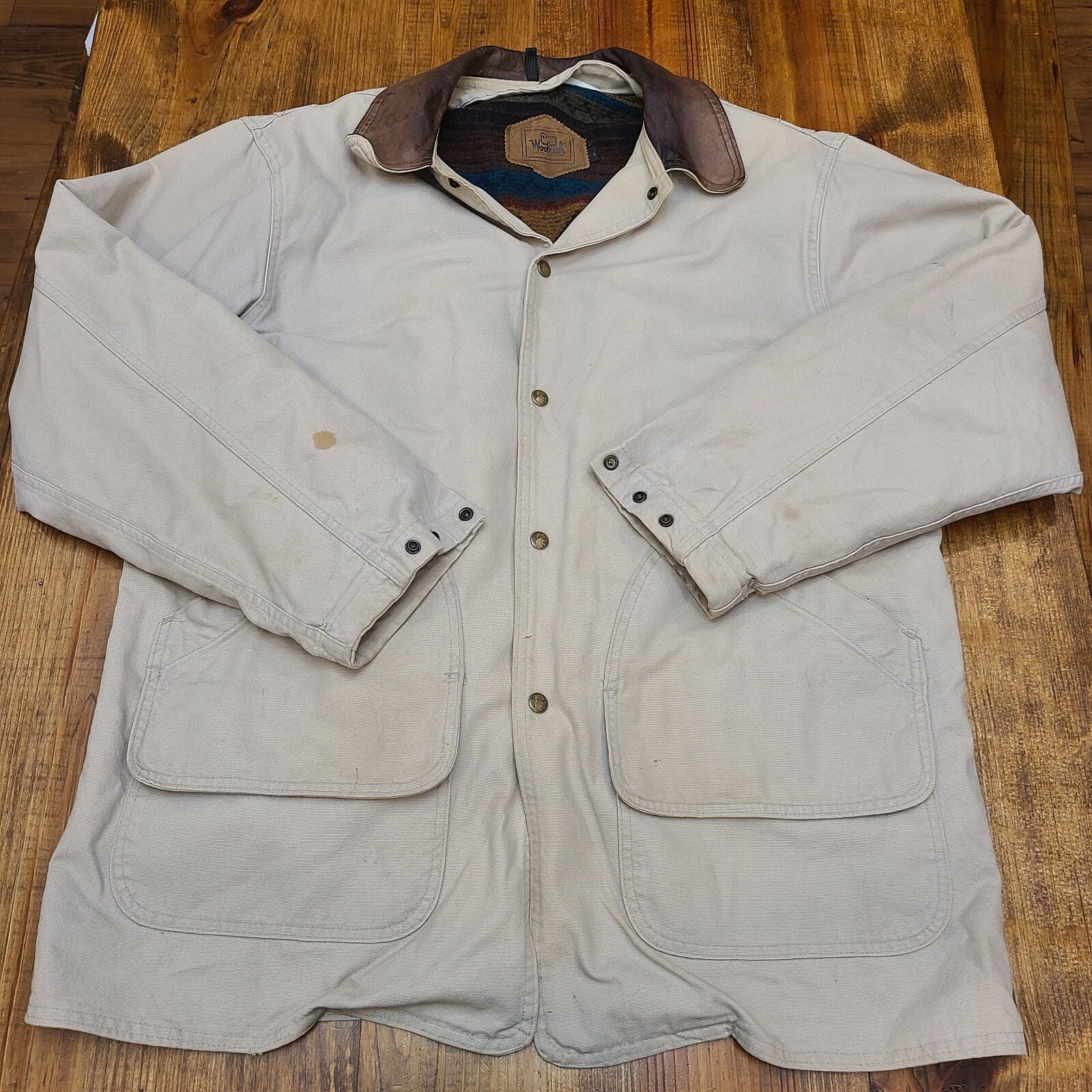 Vtg 90's WOOLRICH USA Aztec Geometric 