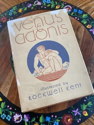 Rockwell Kent VENUS & ADONIS William Shakespeare, 1934 hardcover w/DJ - Image 1 of 4