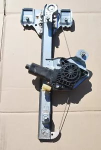 06-10 HUMMER H3 LEFT DRIVER SIDE REAR COMPLETE WINDOW REGULATOR MOTOR OEM USED - Picture 1 of 4