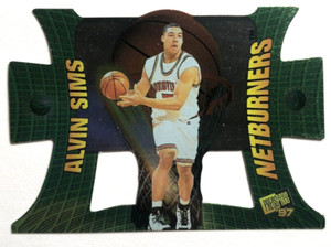 Alvin Sims #NB16 1997 Press Pass Net Burners DIE CUT NM