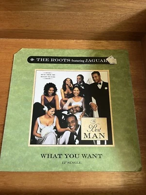 The Roots featuring Jaguar Wright - What You Want 12” Vinyl NM/EX Best Man OST - Image 1 of 4