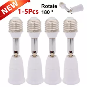 1-6Pcs E26/E27 Light Socket Extender Vertical 90° Adjustable Horizontal 360° US - Picture 1 of 13