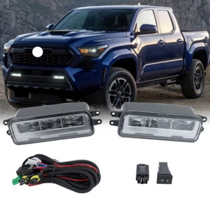 Pair L+R LED Bumper Fog Light Driving Lamps W/Switch For 2024-2025 Toyota Tacoma - Picture 1 of 18