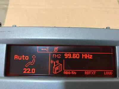 PEUGEOT 407 INFO DISPLAY LCD RD4 / RD45 9657882780 Bluetooth 2-Zonen-Klimaanlage - Bild 1 von 2