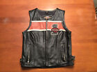 Harley Davidson Women's XS Leather Vest "Victory Lane #1 Hard2Find MINT
