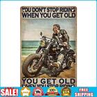Seaside Riding Plate Metal Tin Sign Plaque for Bar Pub Club Wall Home Decoration