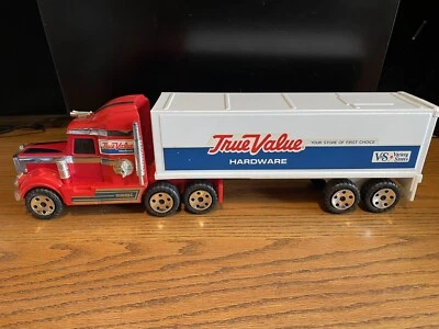 1989 BUDDY L  KENWORTH & TRUE VALUE SEMI-TRUCK USED 21”L GREAT CLEAN COND. HTF - Изображение 1 из 4