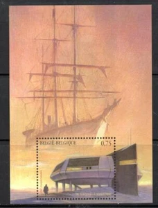 BÉLGICA 2007 BASE ANTÁRTICA BARCOS EDIFICIOS COMO NUEVO NH MINI HOJA [#6044] - Imagen 1 de 1