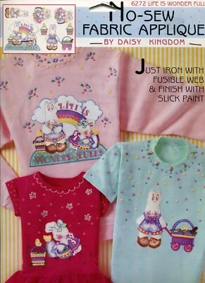 Daisy Kingdom No-Sew Fabric Applique 6272 Life is Wonder Full - Image 1 of 2