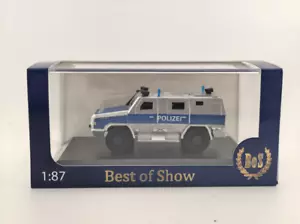 BOS 1/87 Resin Car Model RMMV Survivor R 4x4 Polizel Car - Picture 1 of 6