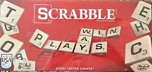 SCRABBLE Crossword Game A8166 Hasbro Made in U.S.A. ~ BRAND NEW, SEALED - Picture 1 of 9