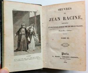 đ OEUVRES DE JEAN RACINE. BAJAZET. MITHRIDATE. IPHIGĂNIE. PHĂDRE. ESTHER. 1839 - Bild 1 von 10
