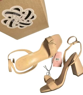 🔥NIB🔥 Sam & Libby Wm's Sz 6 Jordan Sandal Blonde High Heel Sq Toe  - Image 1 of 2