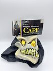 Skull Demon Hooded Cape Mask Adult Latex Halloween The Paper Magic Group 1996