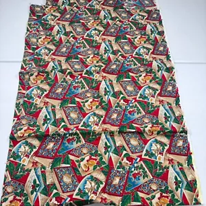 vintage cranston fabric green bells christmas 42x66 1.8 yards. y2k - Picture 1 of 8