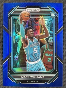 2022-23 Panini Prizm Mark Williams Blue Prizm Rookie RC #257 Hornets 160/199