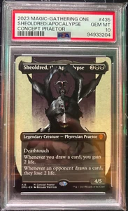 MTG 2023 PHYREXIA ALL WILL BE ONE #435 SHEOLDRED, THE APOCALYPSE PSA 10 GEM MT - Picture 1 of 1
