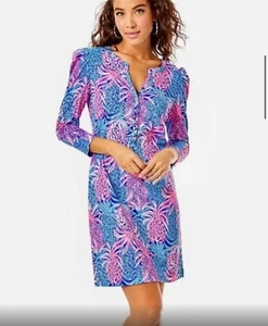 Lilly Pulitzer Marlie Dress Size L in Tropic Down Low - Picture 1 of 5