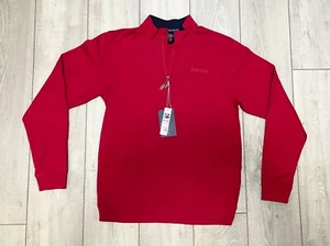 Frito Lay Devon & Jones Red Quarter Zip Long Sleeve Pullover Men's Size Small - Picture 1 of 12