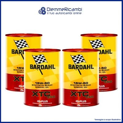 4 LT OLIO MOTORE BARDAHL XTC C60 15W50 - 4 litri